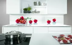 Die Motive können in perfekter Farbabstimmung mit den Fronten und Umfeldfarben der Küche ausgewählt werden